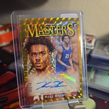 2023-24 Topps Finest - Masters Autographs Kobe Brown Gold Refractor /50 (AU, RC)