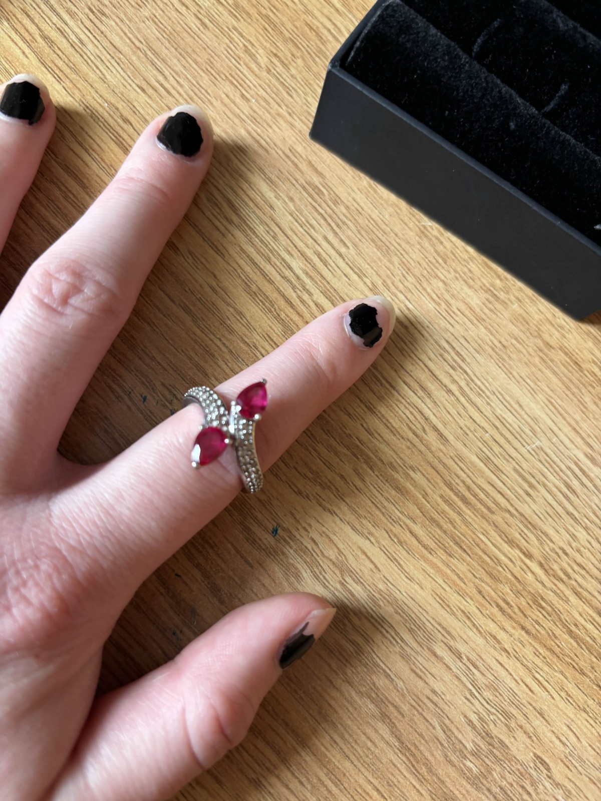 Lab Created - Ruby, White Sapphire, and Sterling … - image 1