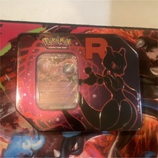 Pokémon Team Rocket's Mewtwo V Tin Box Sealed Promo 2025 MPN 10-10135-102