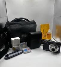 Vintage Sony Cyber-shot DSC-W100 Digital Camera Y2K Retro Digicam Bundle