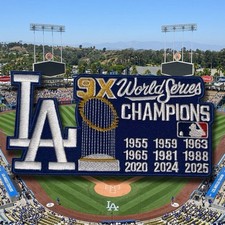 Los Angeles Dodgers 2025 World Series Champions Iron On Patch Ohtani Freeman WS