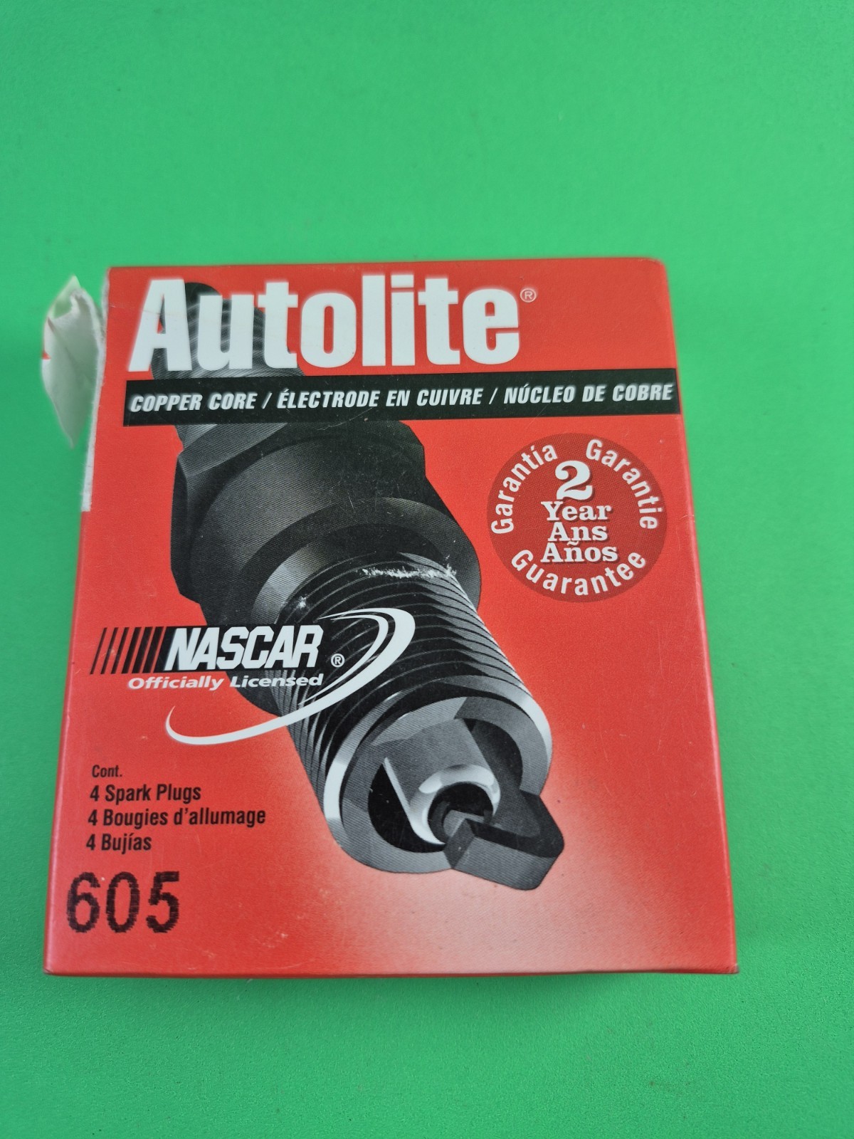 NEW Autolite 605 Copper Core Spark Plugs - 6 Pack Nascar Licensed New Open Box..