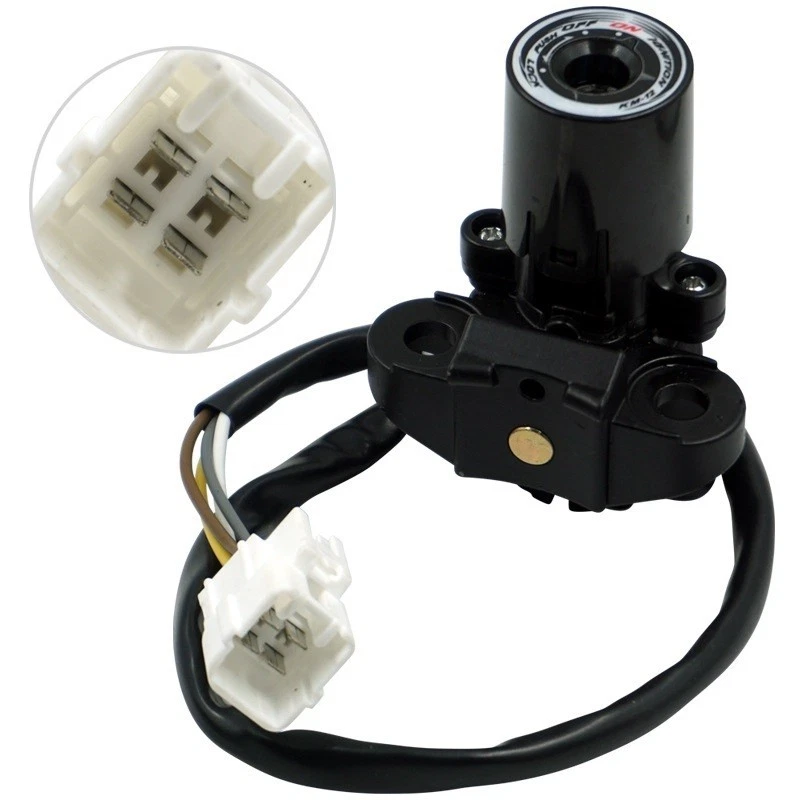 Ignition Switch Fuel Gas Cap Lock Set For Kawasaki Ninja 1000 ZX6R ZX10R Z1000SX - Image 2 of 4