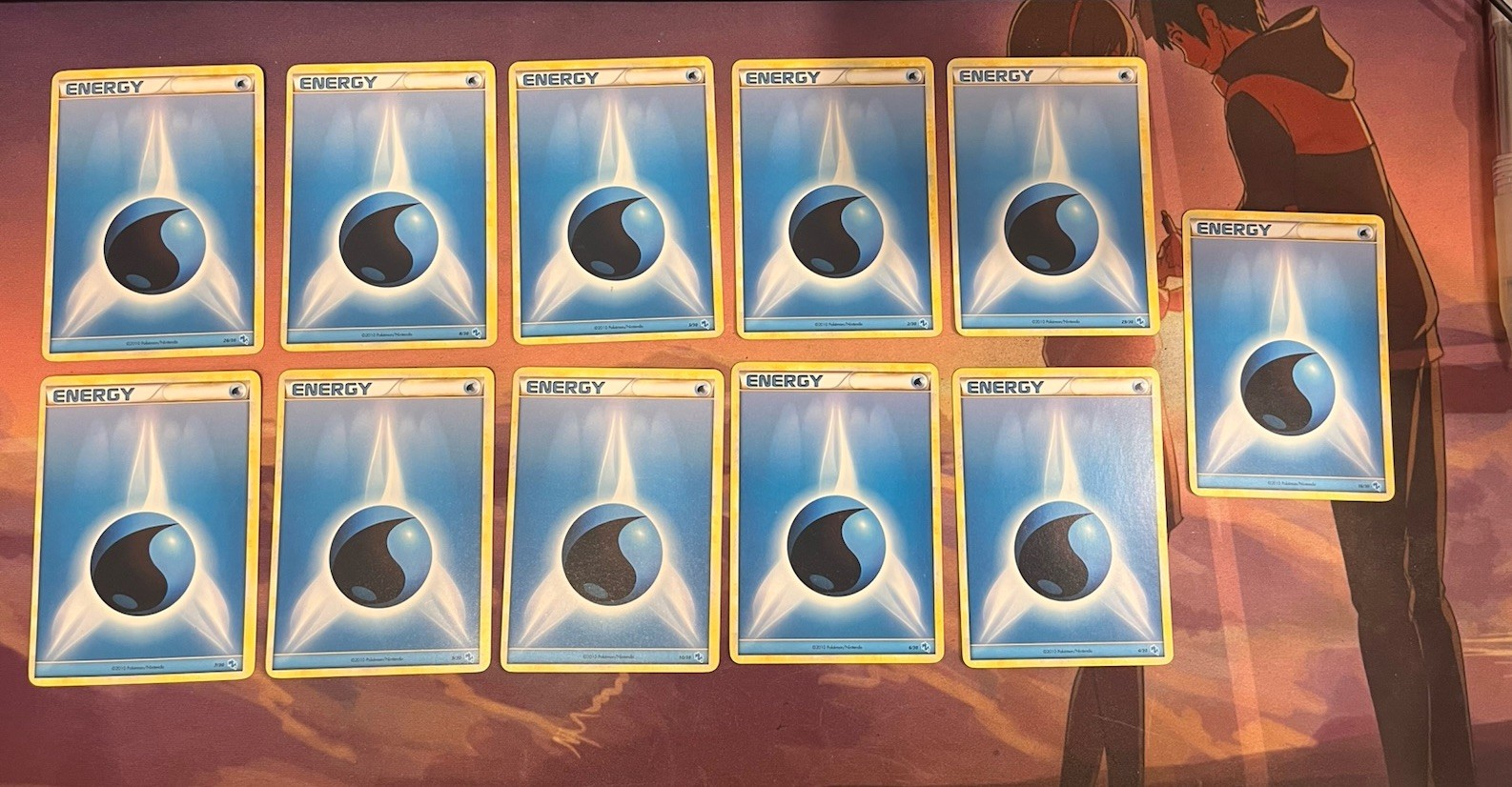 Pokémon TCG Water Energy x 11 2010 HGSS Trainer Kit: Gyarados & Raichu English