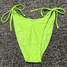 Xhilaration Womens Juniors Size S 0-2 Green Cheeky String Tie Bikini Bottom