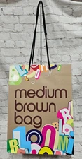 Bloomingdale Medium Brown Bag With Colab Greg Lamarche Shopping Bag / Gift Bag