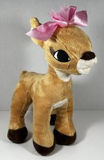 Clarice Plush Reindeer Rudolph Girlfriend Pink Bow 15" Tall Dan Dee Animal
