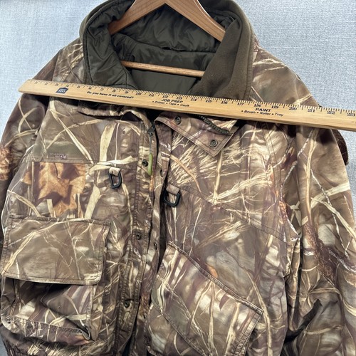 Cabelas 3 in 1 Hunting Jacket Dry Plus Advantage Max-4 Duck Camo XL Gore-Tex - Picture 5 of 19