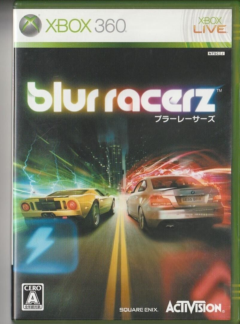 Xbox 360 blur Racers Japanese Games With Box Tested Genuine