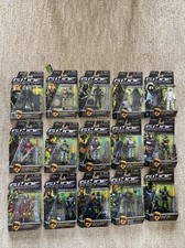 GI JOE Figures 16 SET Rise of Cobra 2009 SEALED Duke Snake Eyes Stone Gen Hawk