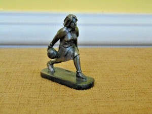 Pewter-Brunswick-Bowling-Woman-039-s-200-Awards-Figure-Bowling-ball-mini-small
