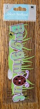 RARE Jolees Buggin  Out Title Lady Bug Ladybugs Butterflies Scrapbook Sticker 3D