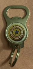 NewCastle Brown Ale Beer Bottle Opener Metal 2 3/8" x 1 3/8" Keychain New Castle