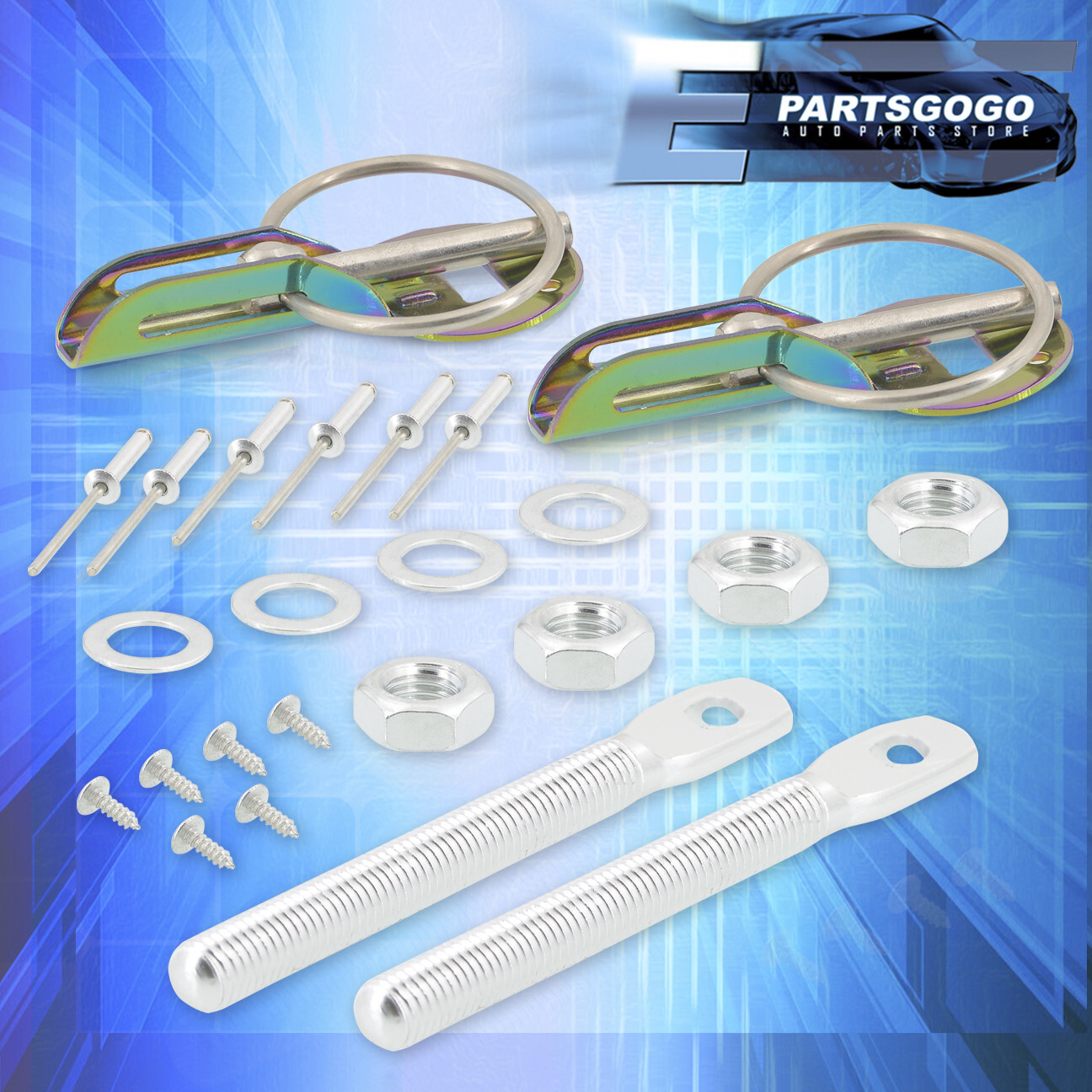 Replacement Hood Lock Latch Link Tie Down Hood Safety Mount Kit