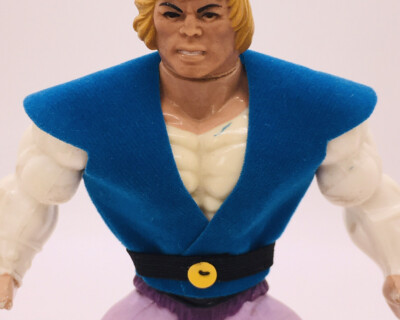 MOTU Masters of the Universe Prince Adam Custom Vest W/ Belt Aqua Blue