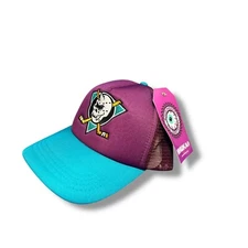 Mishka Mighty Cyco Simon Trucker Hat Snapback Cap Purple Teal Mesh Adjustable
