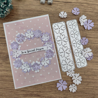 Glückliche Blume Metall Stencil Cutting Dies Scrapbooking Stanzschablone Album