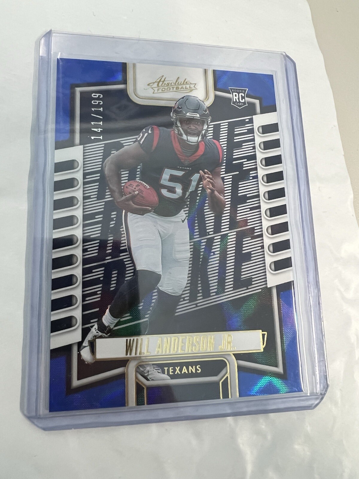 2023 Panini Absolute - Rookies Blue Diamonds #103 Will Anderson /199 (RC)