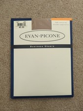 Evan-Picone Nude Pantyhose Light Control Inv Reinf Toe Size Ample