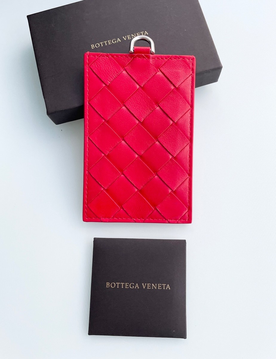 Bottega Veneta 609293 Card Case with ID window, intrecciato