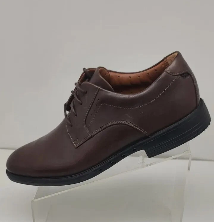 Scarpe Clarks 1825 Marrone Derby Oxford Pelle Uomo Taglia 9 M Ottime