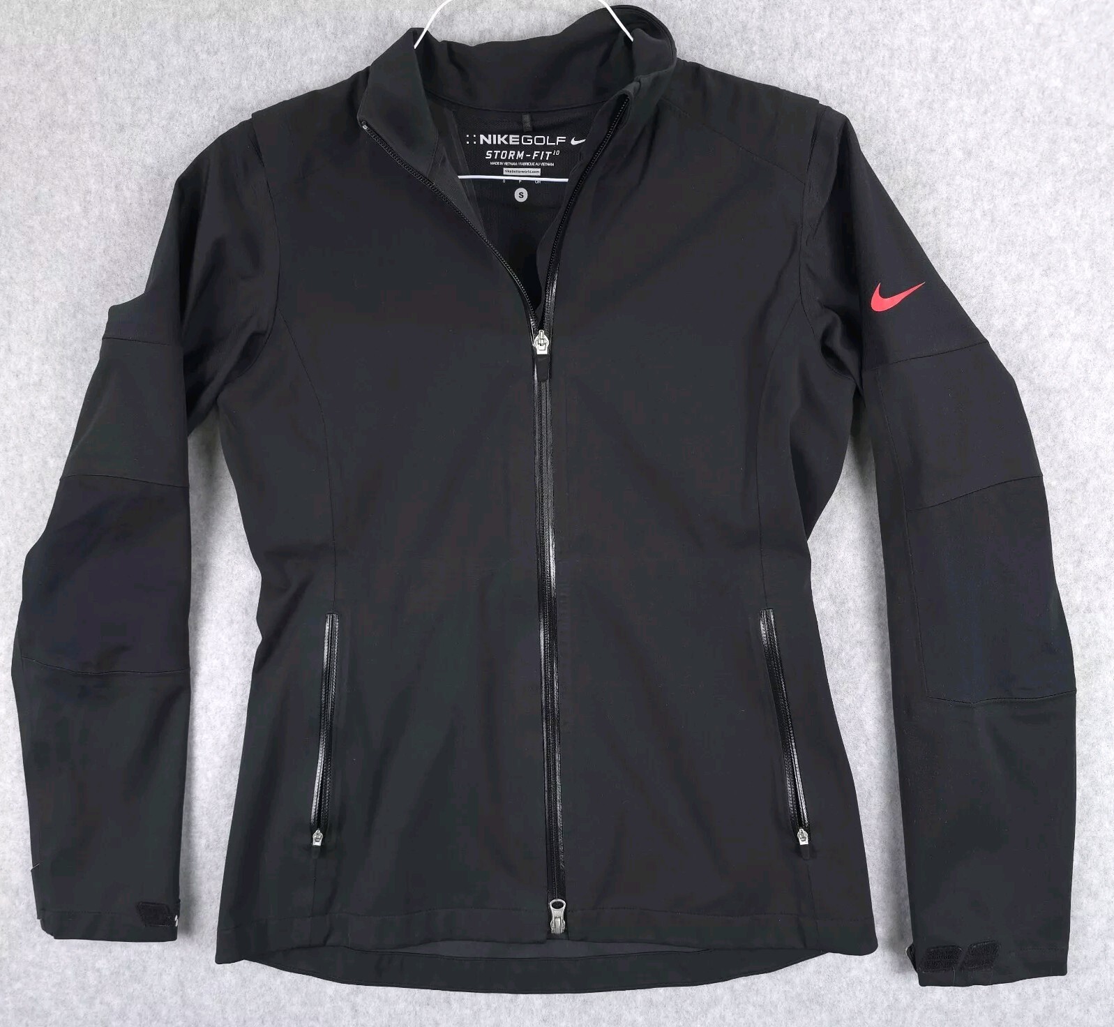 SACAI X NIKE Nike Storm Fit 10 Giacca Attiva Ventilata Impermeabile Nera Full Zip Donna Small