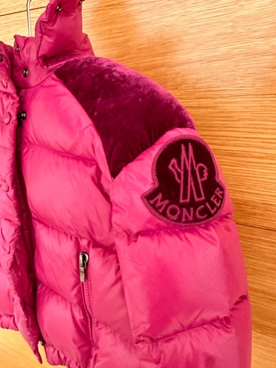 Auth Moncler Chouette Giubbotto Down Jacket Fuchsia Girls Size Age
