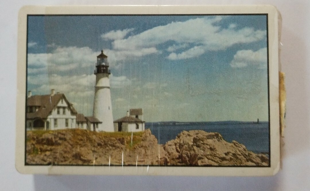 VERY RARE LIGHT HOUSE WITH TAX STAMP PLAYING CARDS | eBay