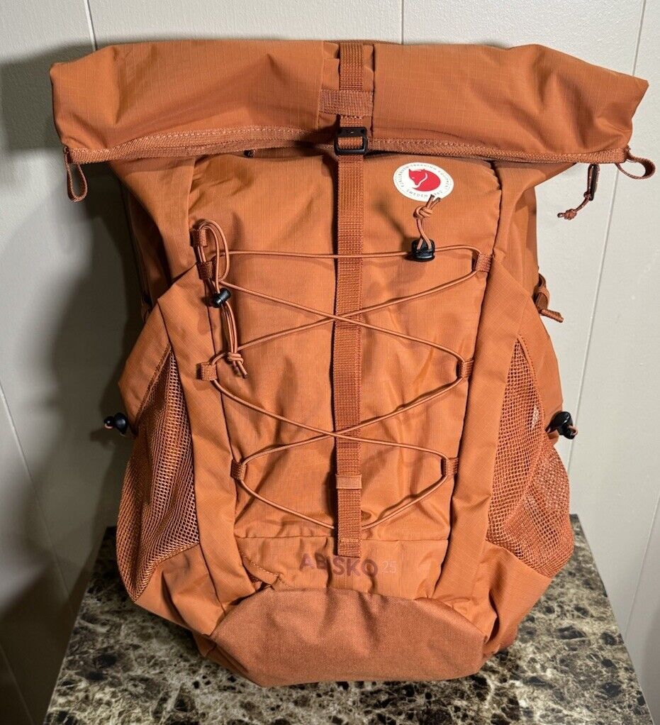Fjallraven Abisko Hike 25 Foldsack Backpack Terracotta NWOT Fjallraven Abisko Hike 25 Foldsack Backpack Terracotta NWOT