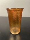 Jeanette Tree Bark Marigold Carnival, Ribbed Bark Design Glasses