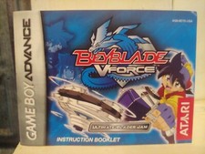 BEYBLADE VForce Nintendo GBA Game Boy Advance Original 2003 Instruction Booklet
