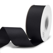 Black Grosgrain Ribbon 1-1/2"x25 Yards for Crafts DIY Gift Hair Bows Wedding