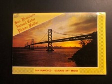 Old Vintage "SAN FRANCISCO-CALIFORNIA" Fold Out Views Posted 1964 Made in USA