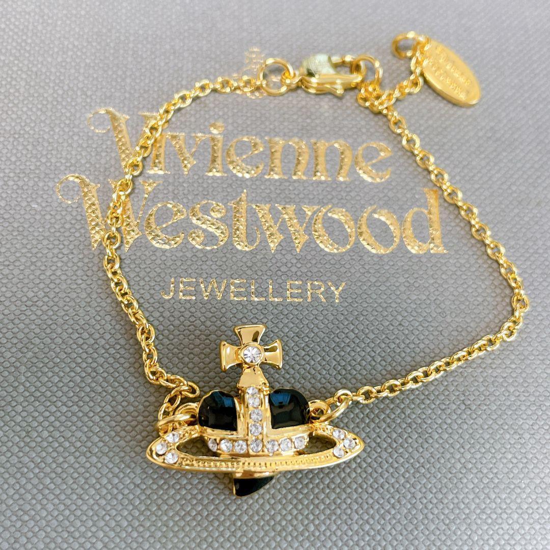 Vivienne Westwood Bracelet Diamante Heart Gold NO BOX [EJ924 | eBay
