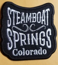 Steamboat Springs Colorado Embroidered Patch approx 3x3"