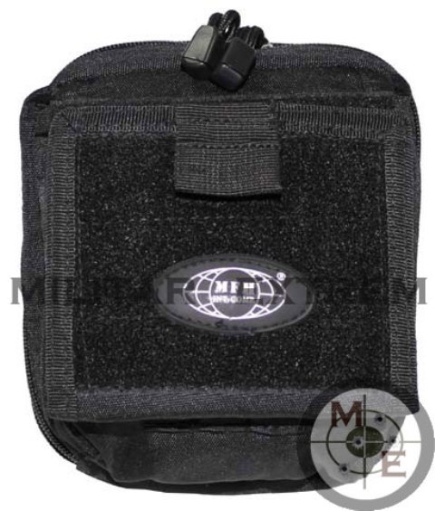 PORTAMAPAS POUCH MULTIUSOS NEGRO MILITAR, SEGURIDAD, POLICIA, OUTDOOR, CAMPING