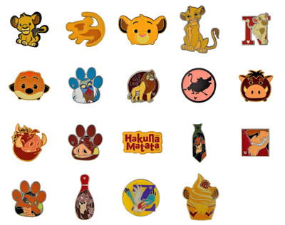 Lion King Movie Theme Individual Pin Disney World Parks Trading Pins ~ Brand New