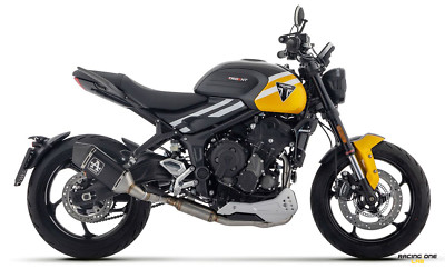 KOMPLETT AUSPUFFANLAGEN ARROW DARK MIT KAT EURO5+ FUER TRIUMPH TRIDENT 660 25-26