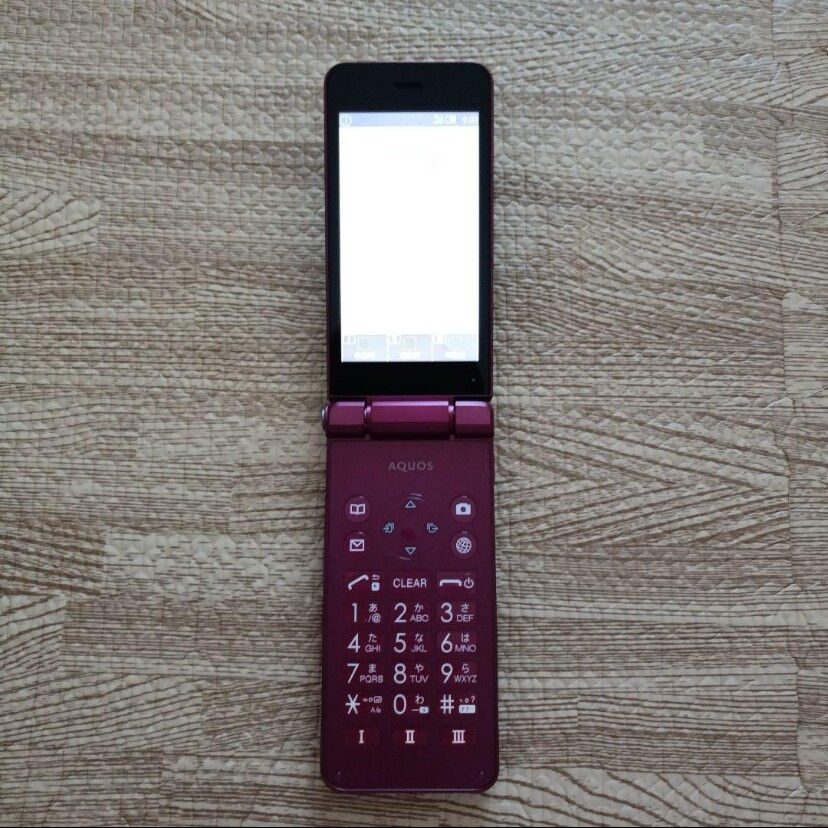 SHARP AQUOS SH-N01 KEITAI RED Android Flip Phone Unlocked