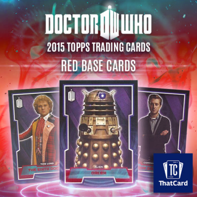 2015 BBC Topps Dr Doctor Who - Red #/50 Base Cards - Take your Pick! | eBay