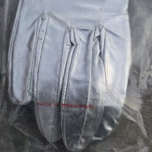 Vintage Silver Opera Length Gloves Metallic 15" 1960s New In Package NOS - Picture 13 of 14