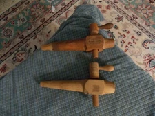 Antique REDLICH'S FAUCETS Beer Wine Barrel Tap Spout Faucet Lot Of 2 Unique VG !