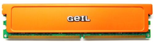2GB Kit (2x1GB) GeIL Ultra DDR2 PC2-6400U 800MHz CL4-4-4-12@2.1V GX22GB6400UDC - Picture 1 of 1