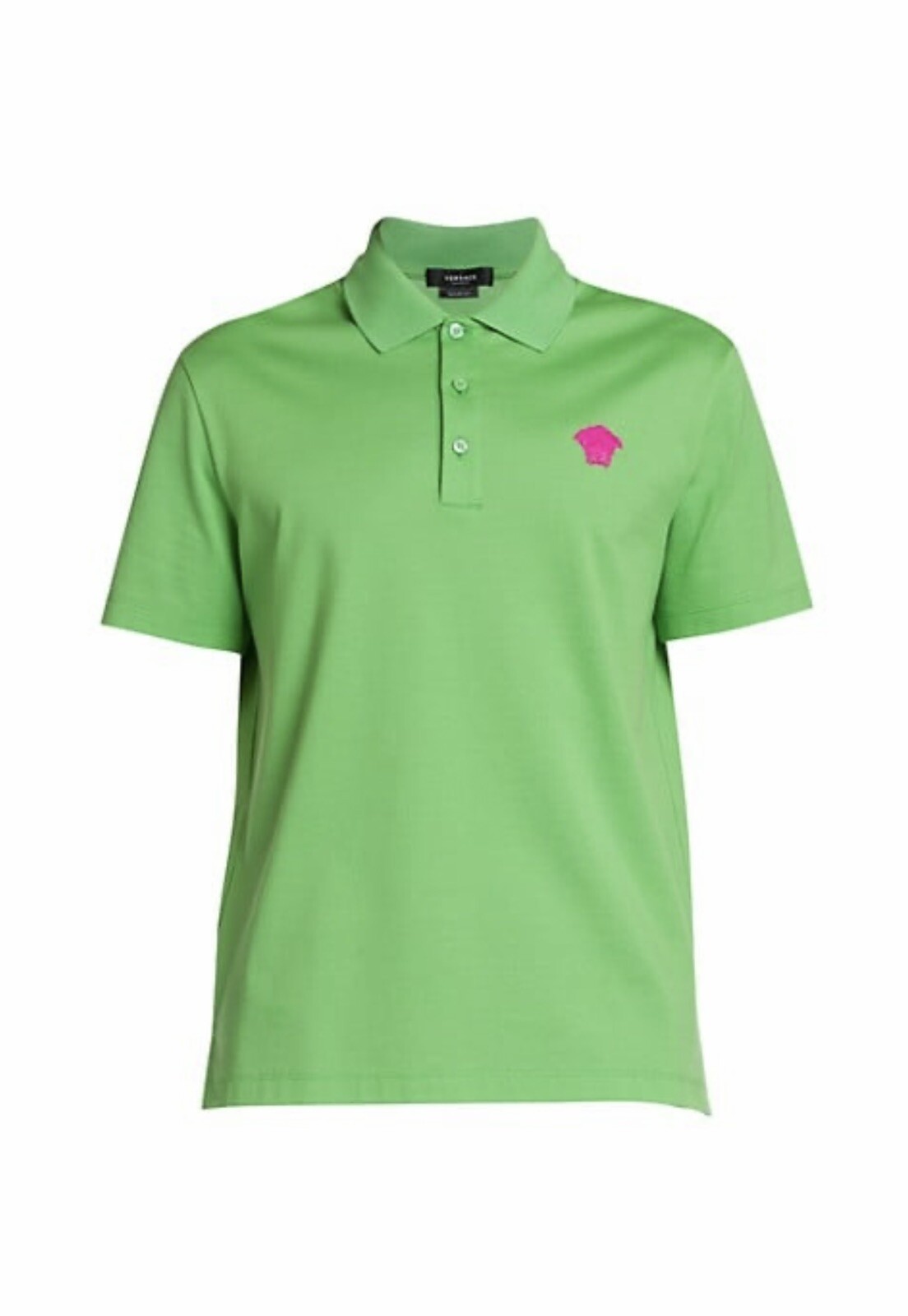 pink versace polo shirt