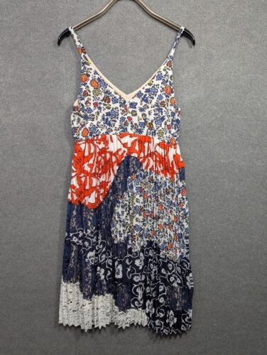 Vestido Anthropologie Maeve Isa para mujer 8 plisado floral midi sin mangas estampados mixtos - Imagen 5 de 10