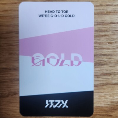 Yeji Official Photocard Itzy Gold Standard Version Genuine Kpop | eBay
