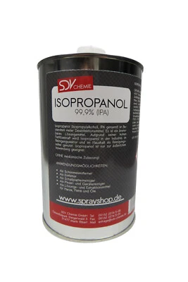 Isopropanol 1 Liter Isopropylalkohol IPA 2-Propanol 99,9% 1000ml 1L Cleaner