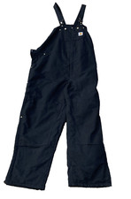 NWT Carhartt R02 BLK 54/30 Quilt Lined Duck Canvas Bib Overalls USA