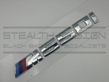 Fits BMW M550i 550i Badge For Rear Boot Chrome Silver OEM+