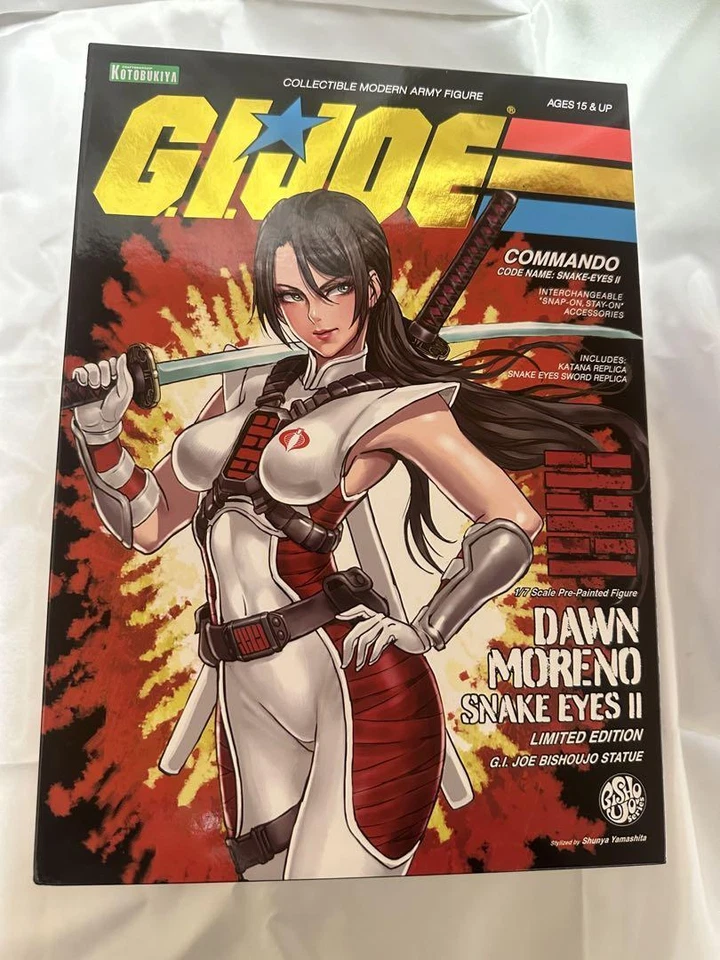 Figura G.I Joe Bishoujo Dawn Moreno Snake Eyes II 1/7 Edición Limitada Kotobukiya Foto 3 de 4